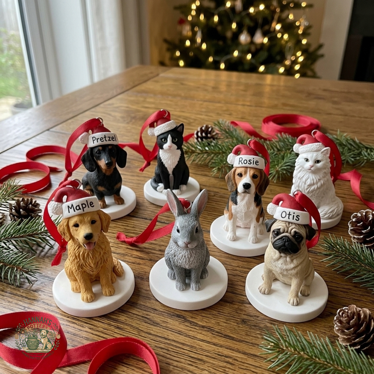 Hannah's Pottery - Custom Pet Ornaments