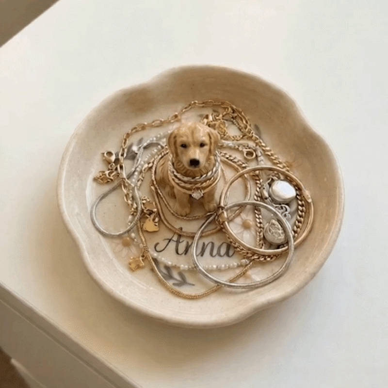 Hannah's Pottery - Custom Pet Jewelry Dishes